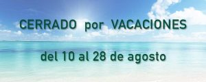 Cerrado por Vacaciones